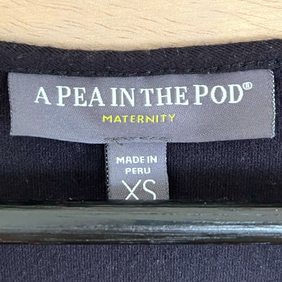 A Pea in the Pod Stretchy Black Maternity Shirt Size XS - Picture 3 of 4